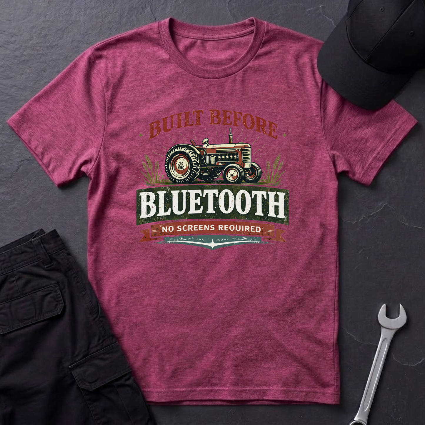 Before Bluetooth Tractor T-Shirt