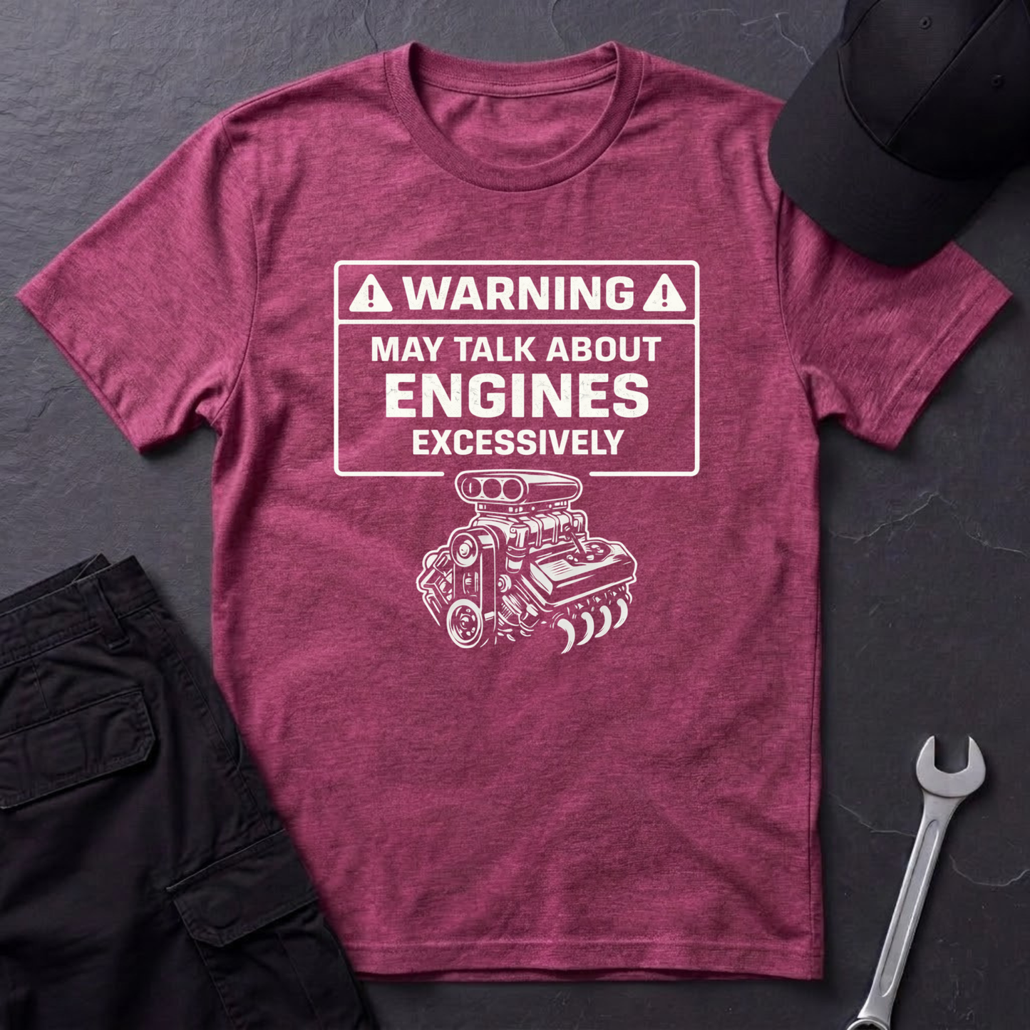Warning-Talk About Engines  T-Shirt