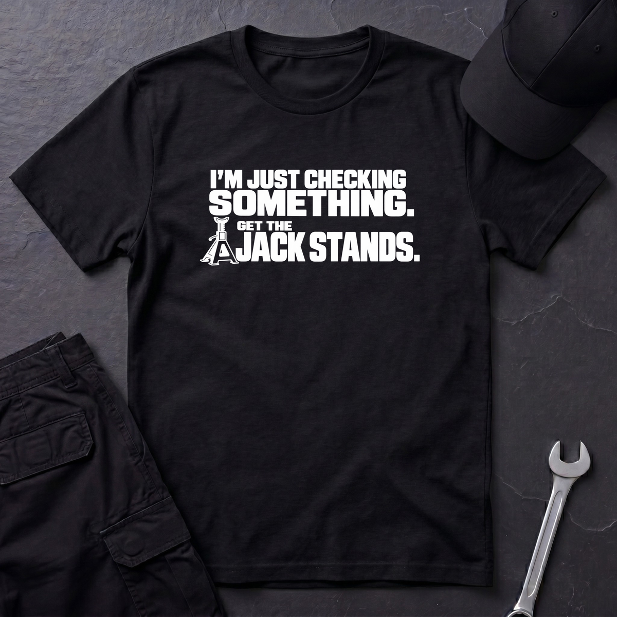 Just Checking Something   T-Shirt
