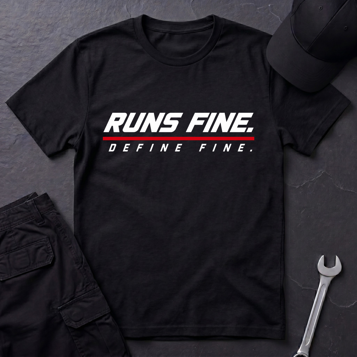 Runs Fine.   T-Shirt