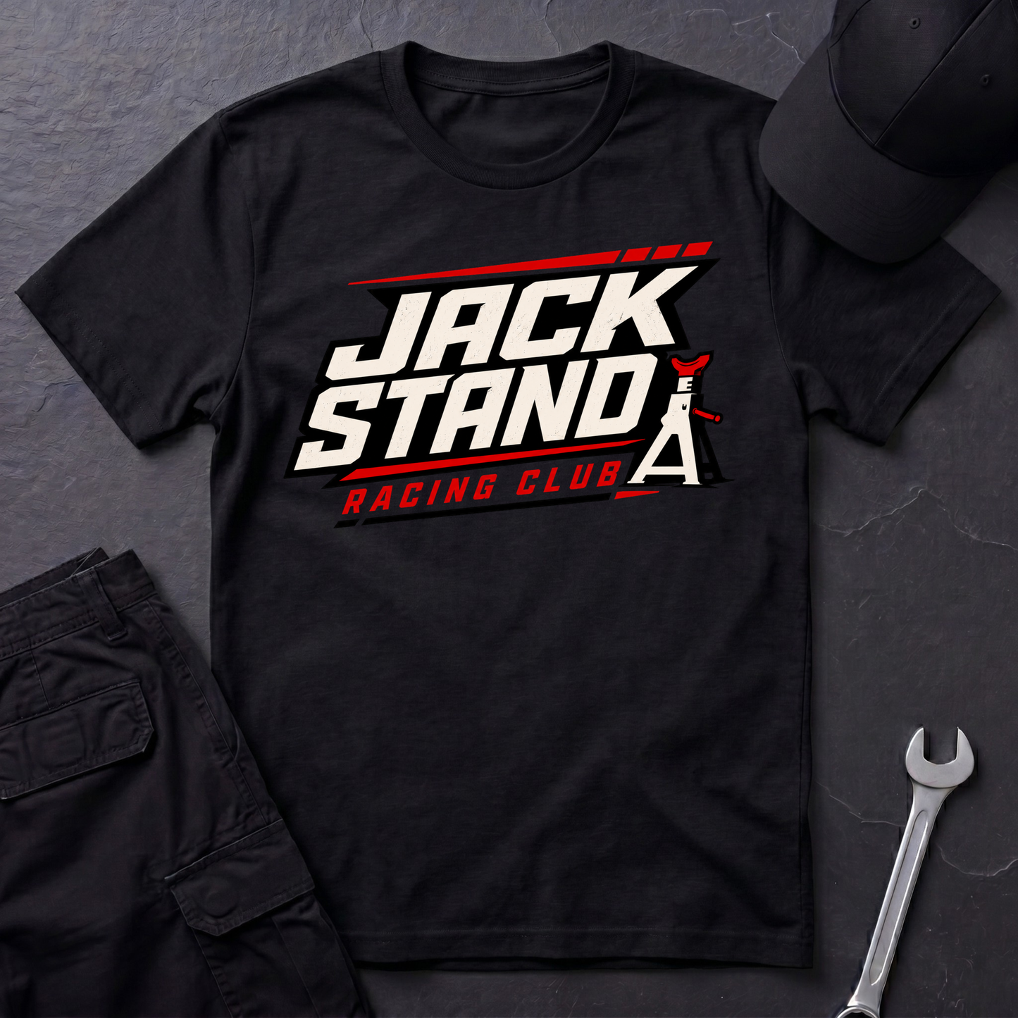 Jack Stand Race Club  T-Shirt