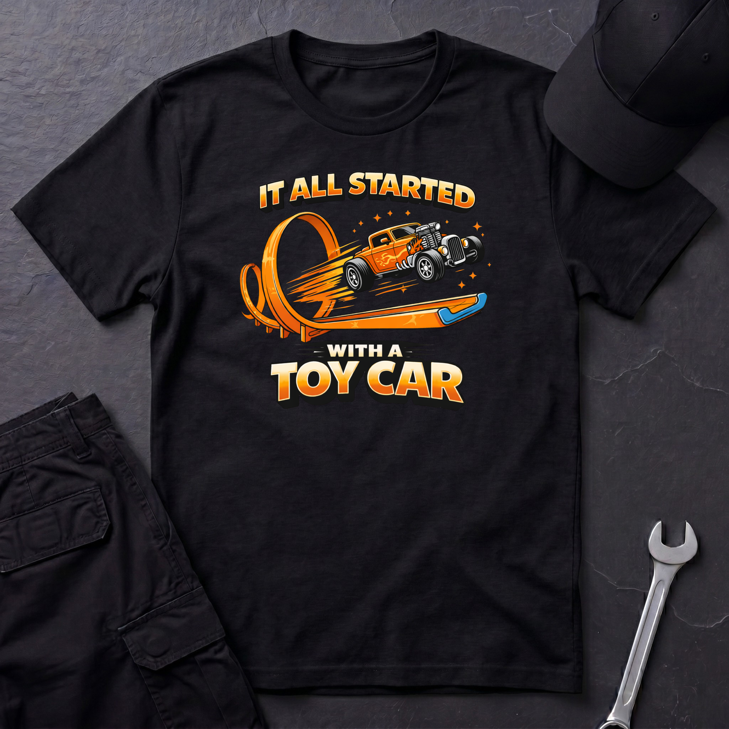 It All Started With A Toy Car  T-Shirt