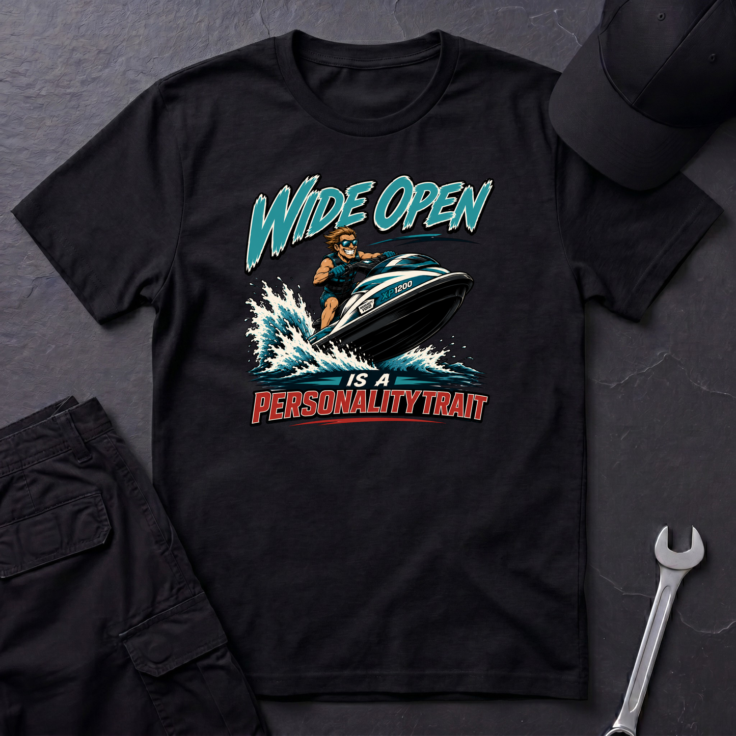 Wide Open jet Ski   T-Shirt