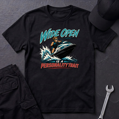 Wide Open jet Ski   T-Shirt