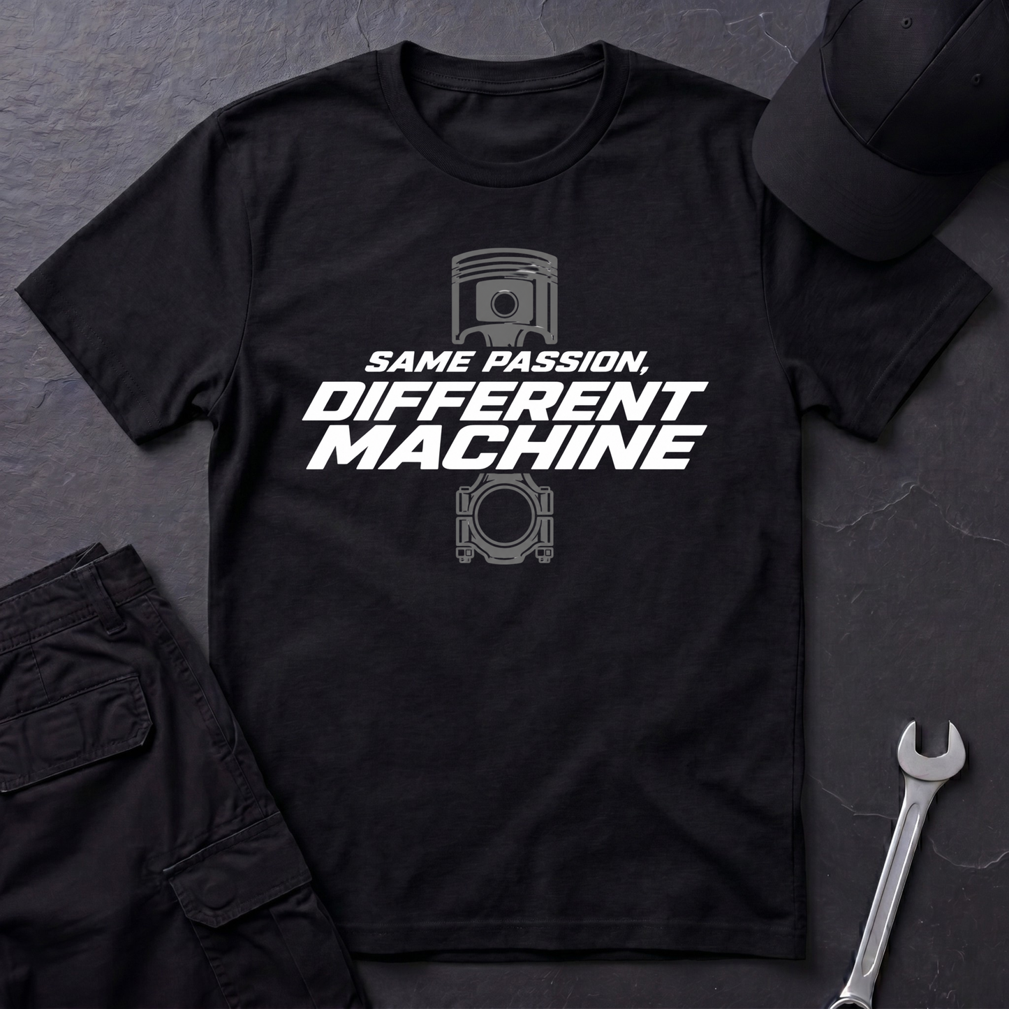 Same Passion , Different Machine   T-Shirt