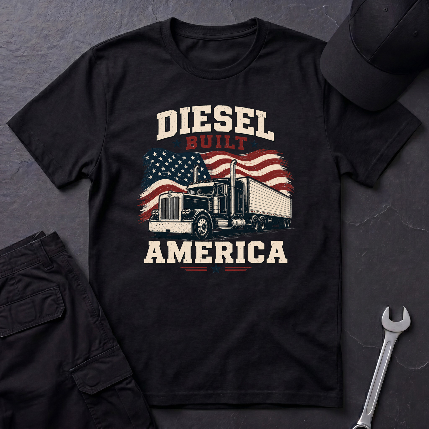 Diesel Built America   T-Shirt