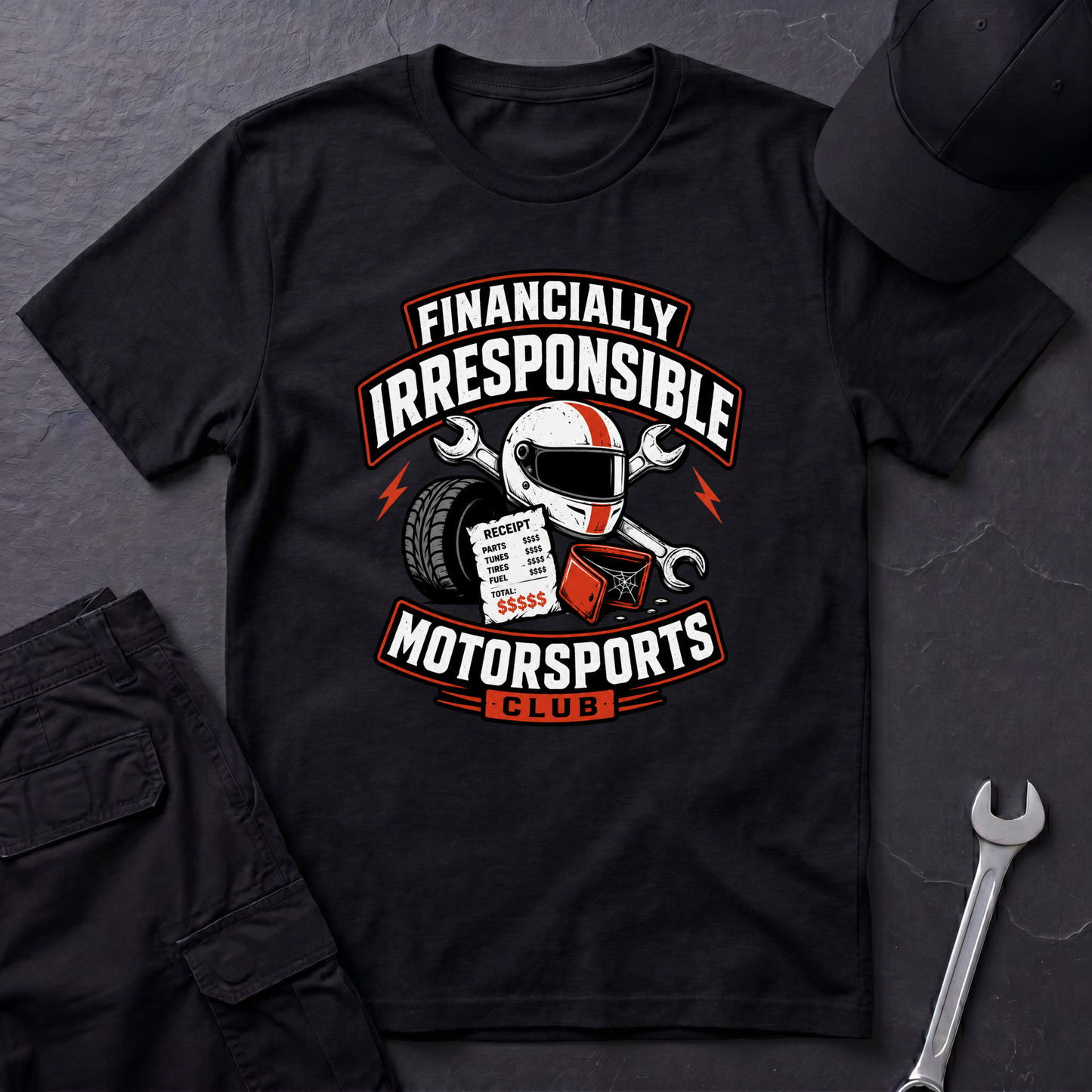 Financially Irresponsible Motorsports  T-Shirt