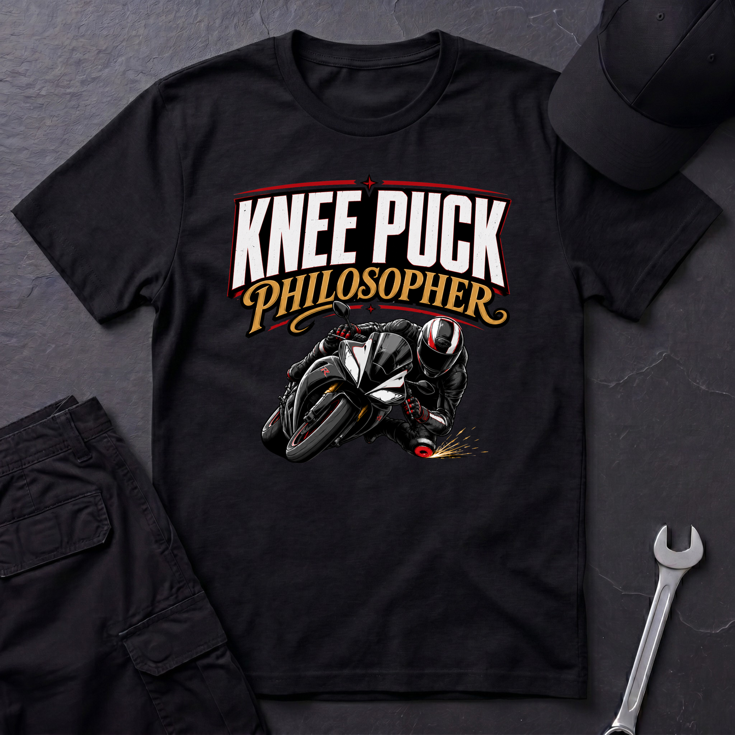 Knee Puck Philosopher  T-Shirt
