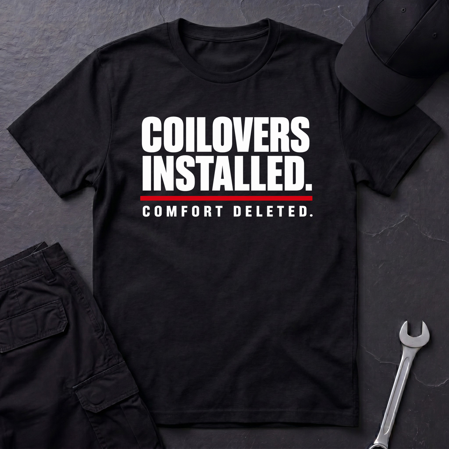 Coilovers Installed.   T-Shirt