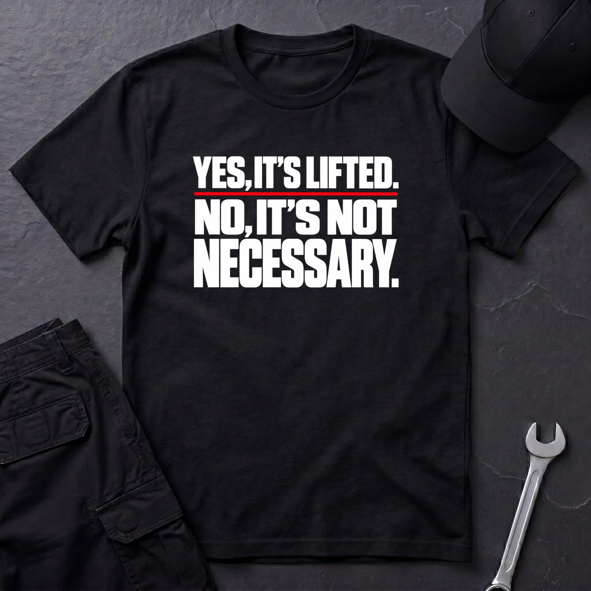 Yes, It's Lifted.  T-Shirt