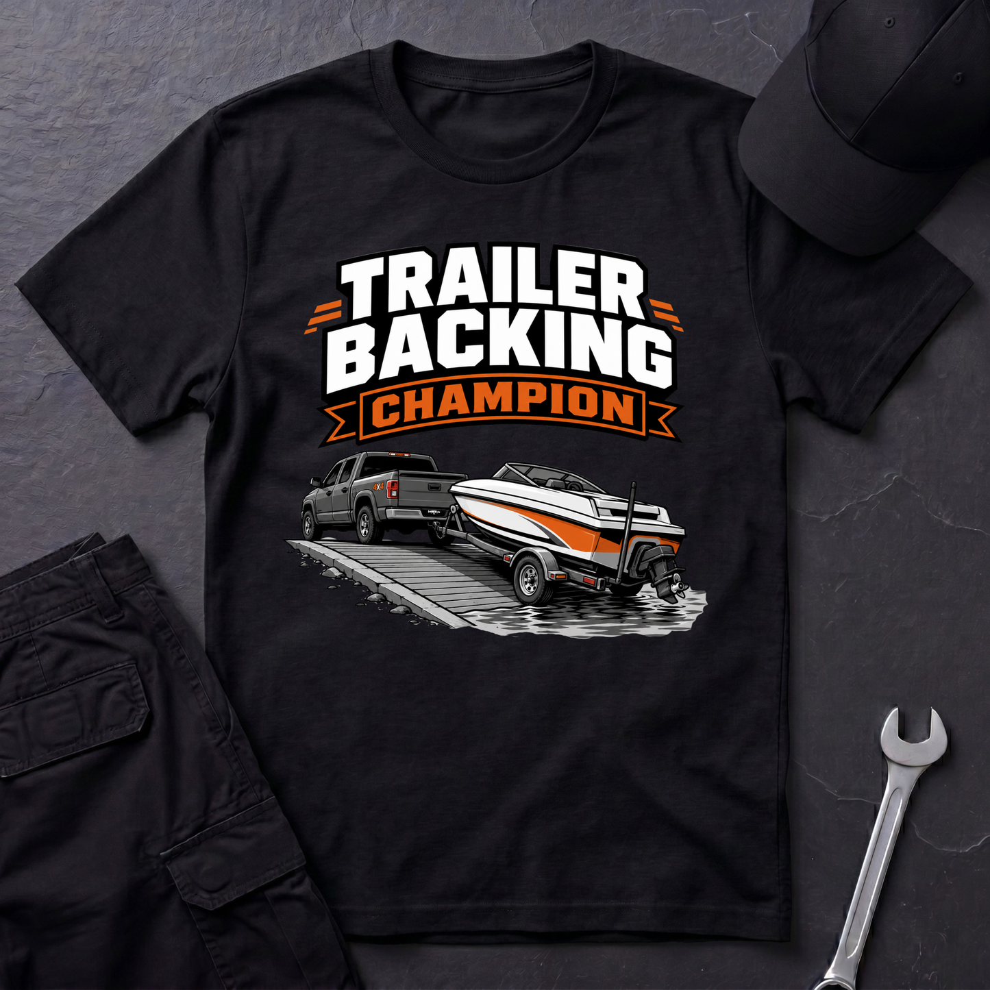 Trailer Backing Champion  T-Shirt