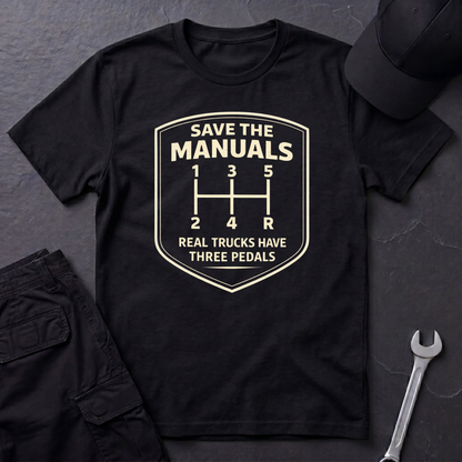 Real Trucks Have Three Pedals  T-Shirt