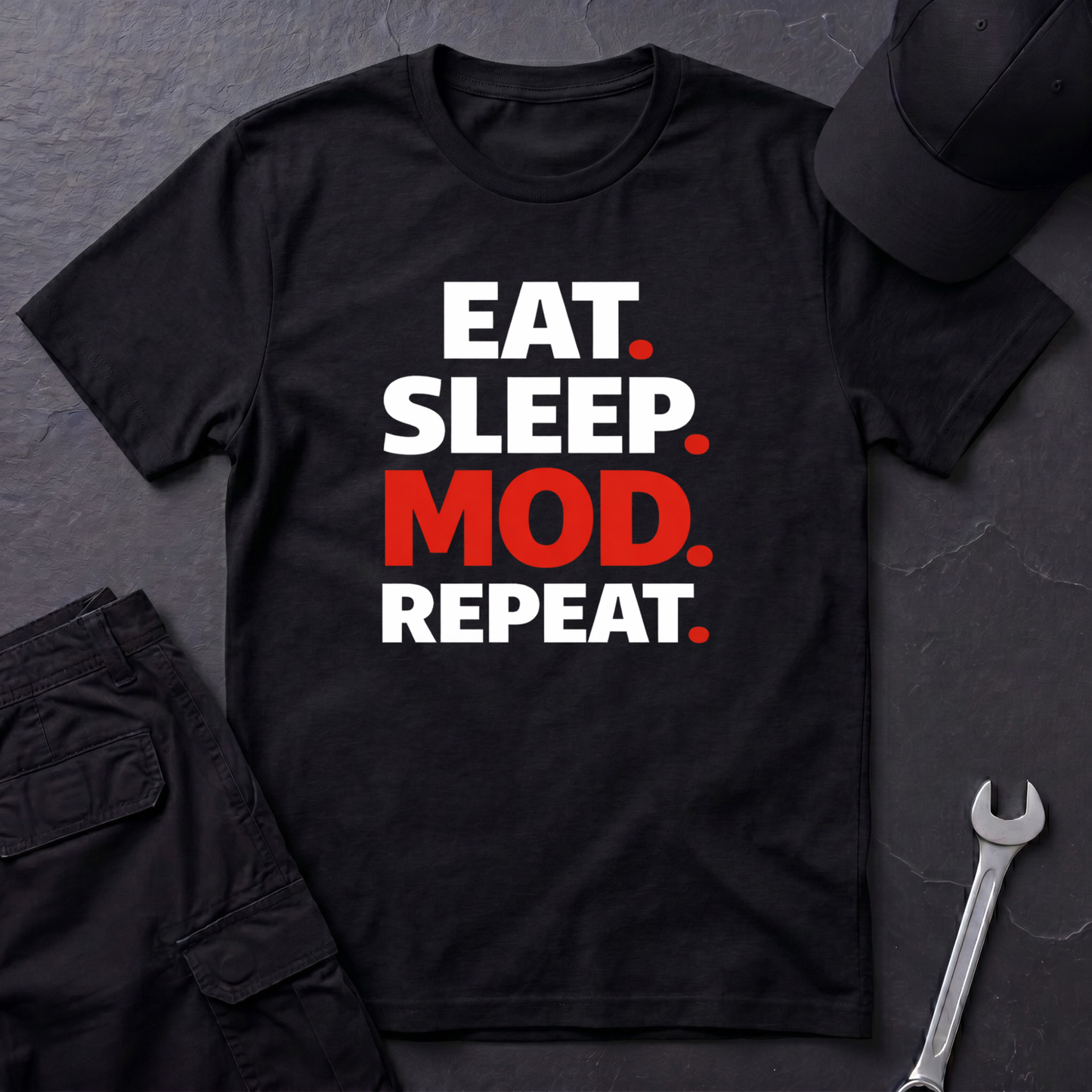 Eat. Sleep. Mod. Repeat. T-Shirt