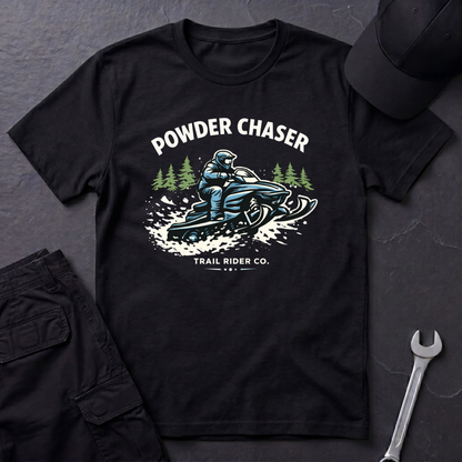 Powder Chaser Snowmobile  T-Shirt