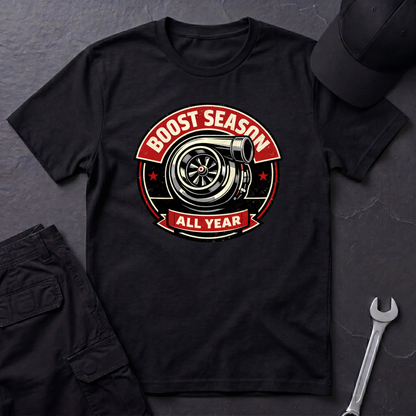 Boost Season All Year dark T-Shirt