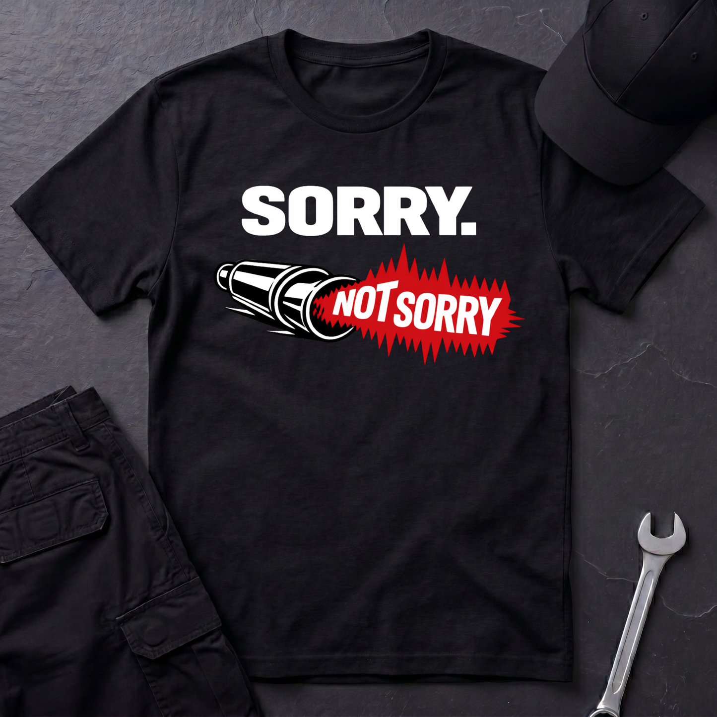 Sorry. Not Sorry. white  T-Shirt