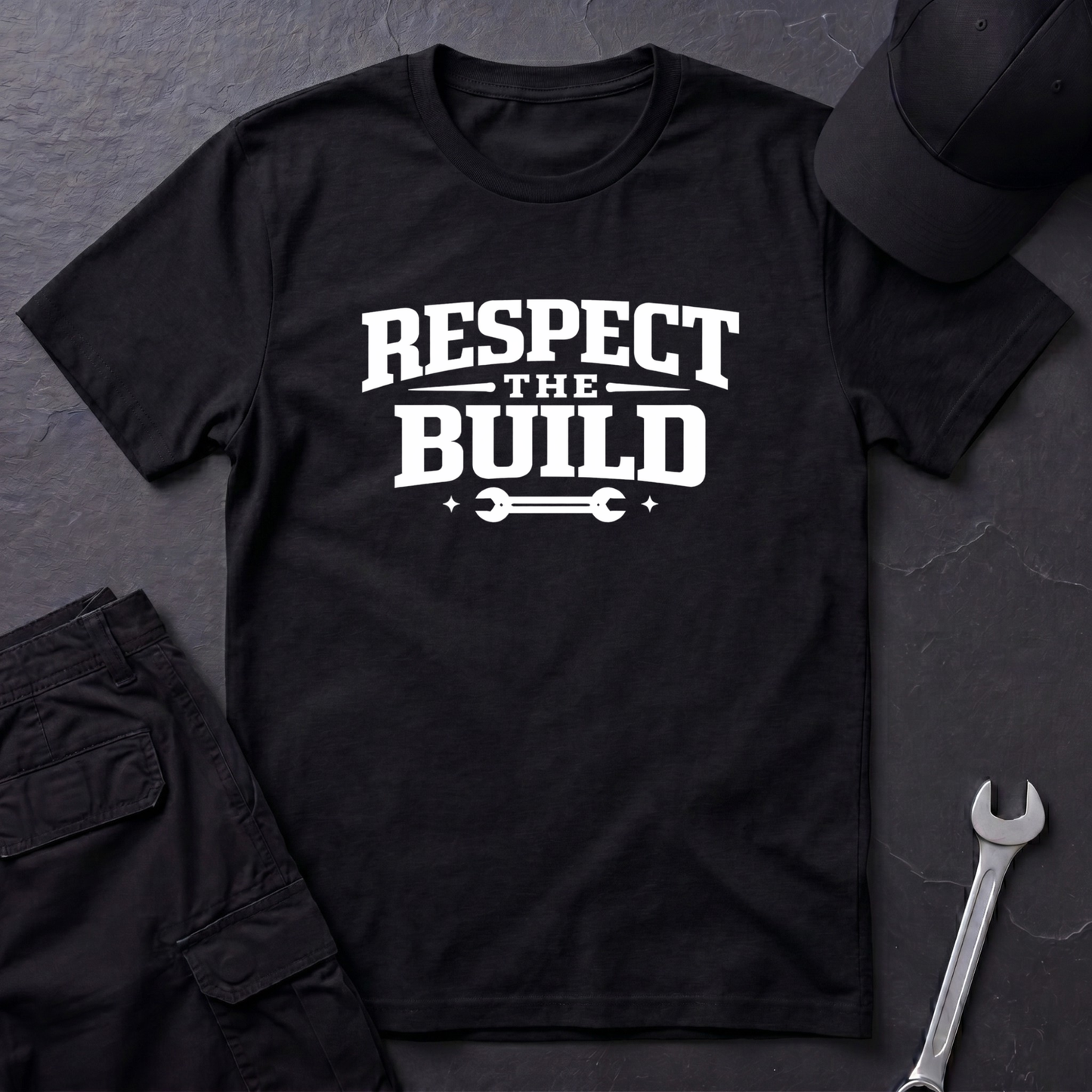 Respect The Build Wrench  T-Shirt