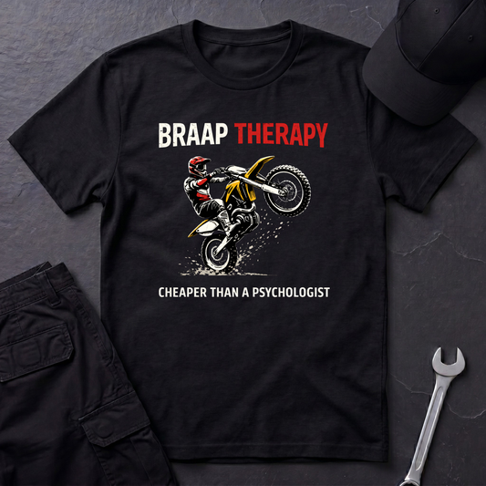 Braap Therapy Dirtbike T-Shirt