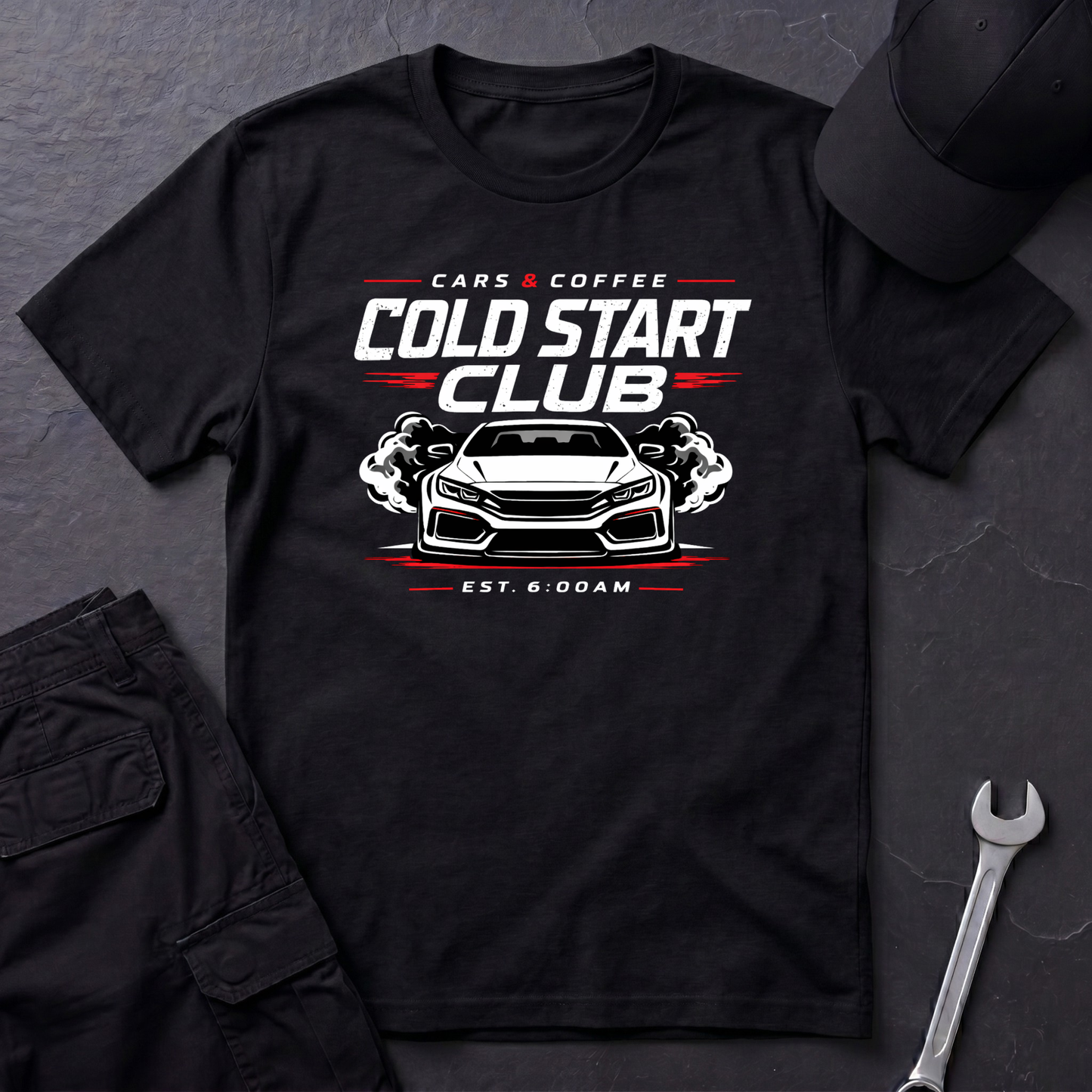 Cold Start Club Est 9:00AM T-Shirt