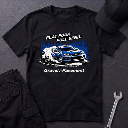 Flat Four. Full Send. T-Shirt