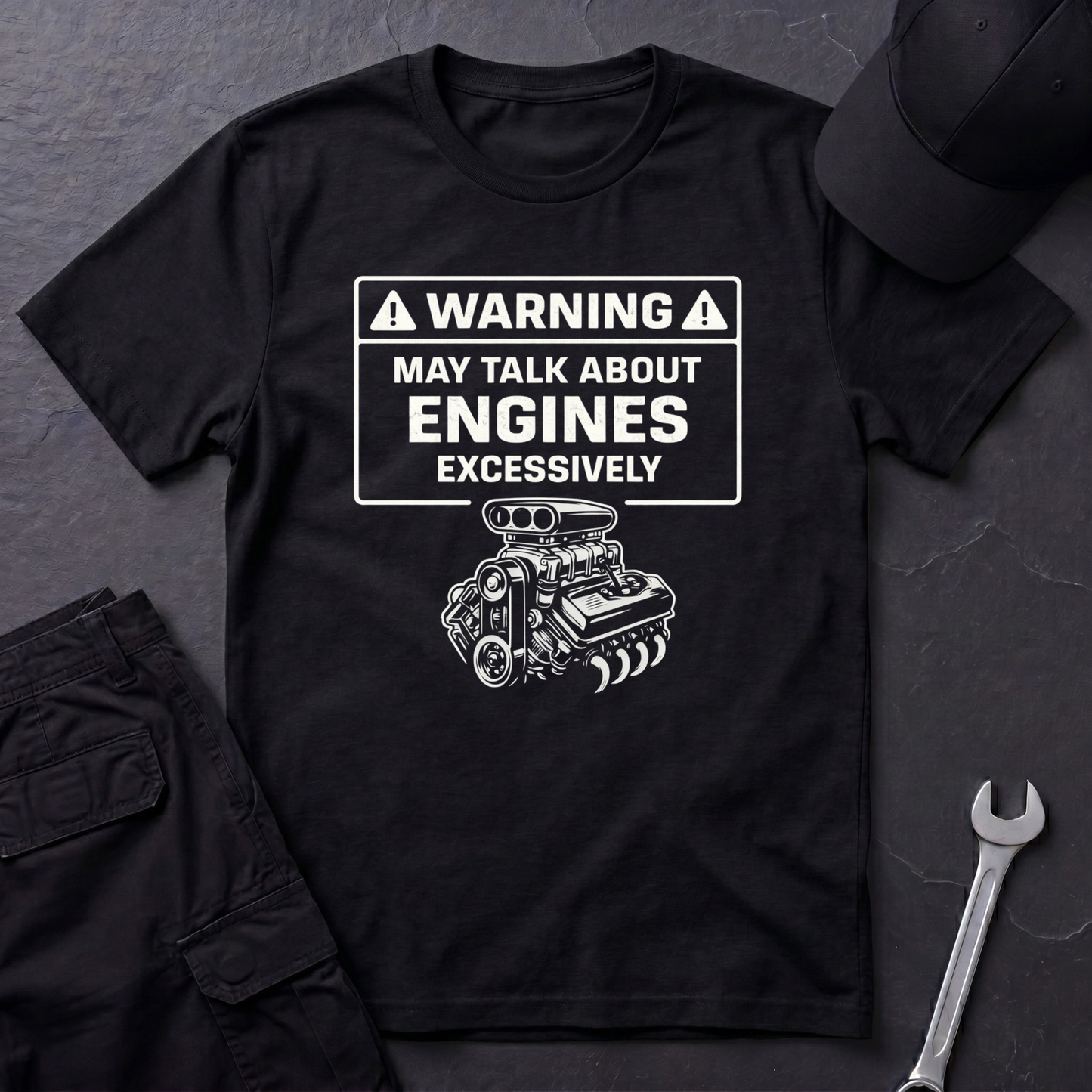 Warning-Talk About Engines  T-Shirt