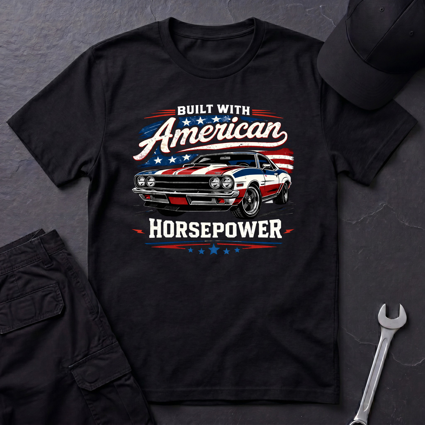 Built With American Horsepower T-Shirt
