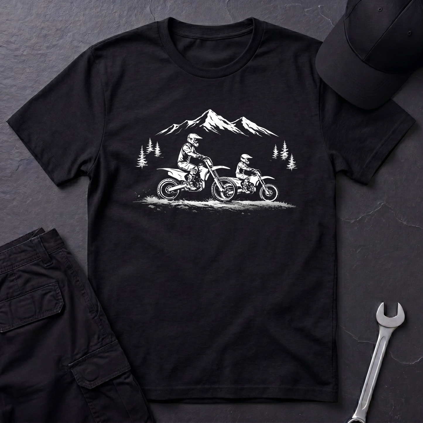 Parent Child Dirtbikes light T-Shirt