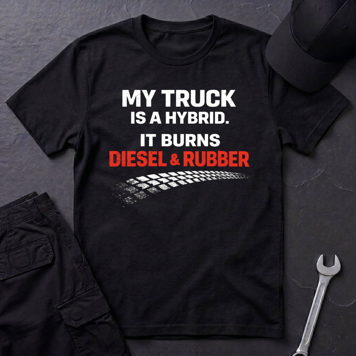 My Truck Is A Hybrid  T-Shirt