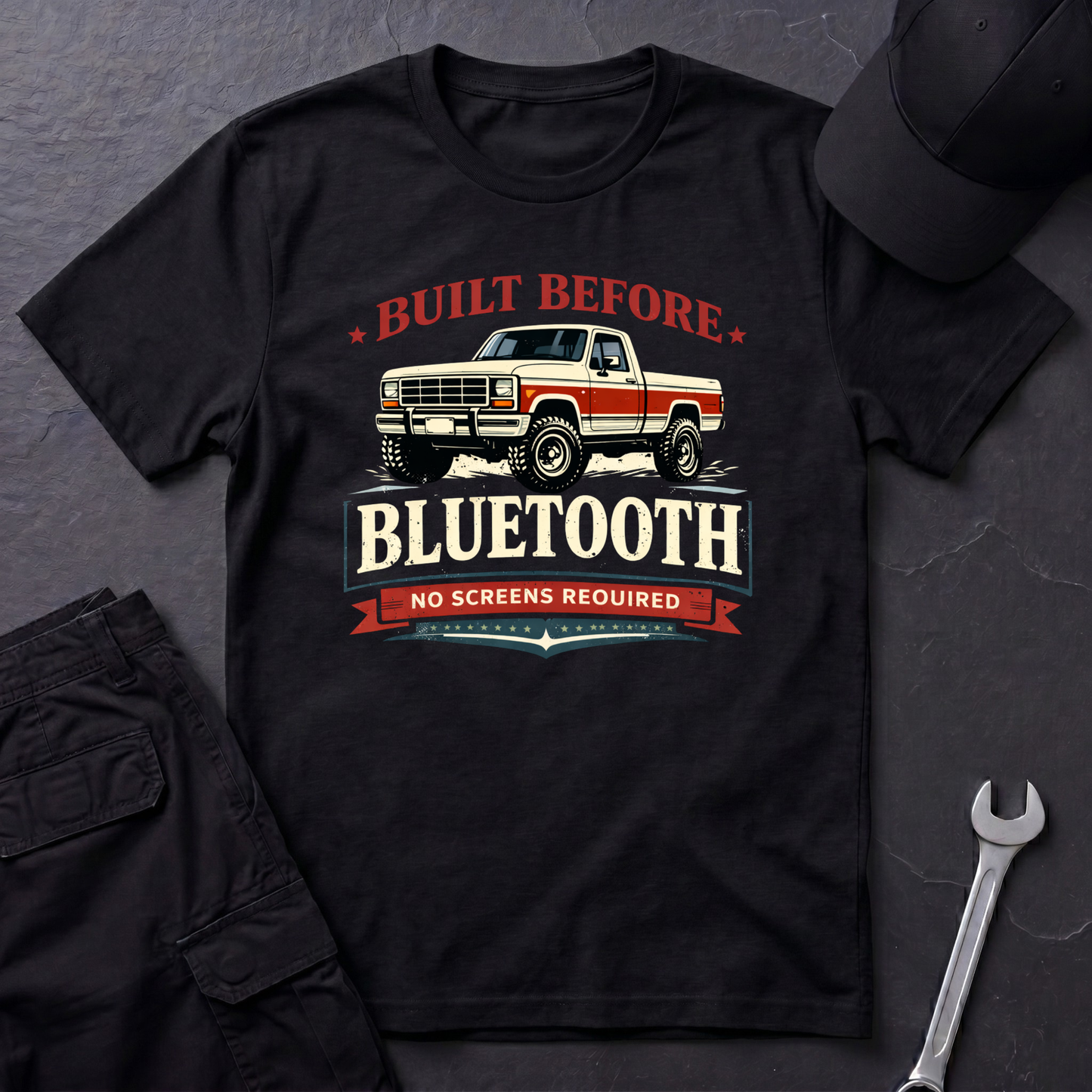 Before Bluetooth Bullnose T-Shirt