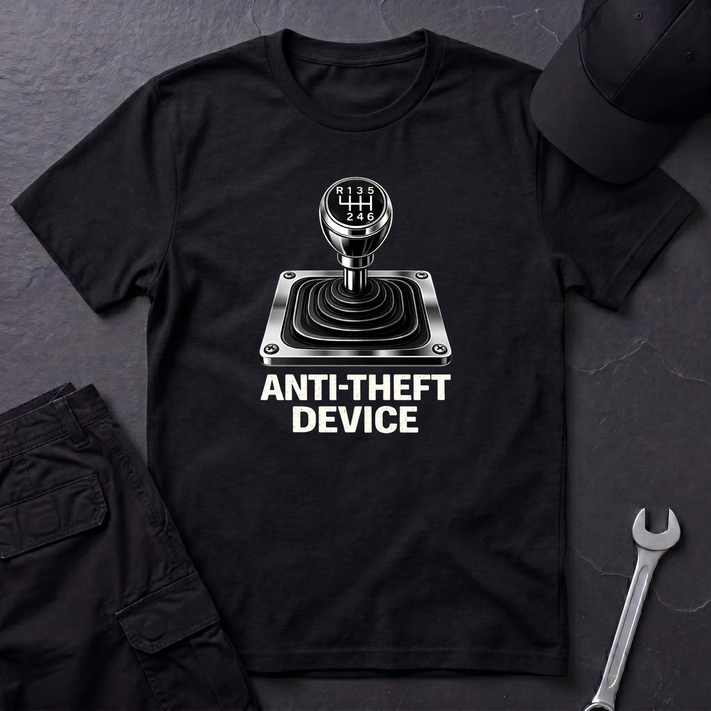 Anti-Theft Device Stickshift T-Shirt