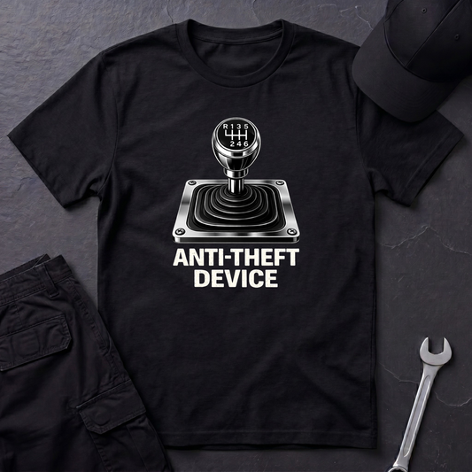 Anti-Theft Device Stickshift T-Shirt