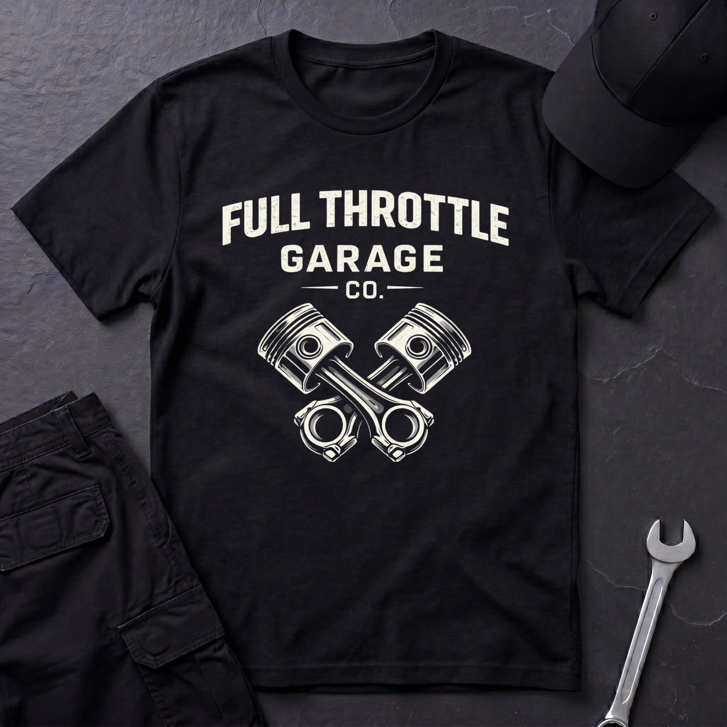 Full Throttle Garage  T-Shirt