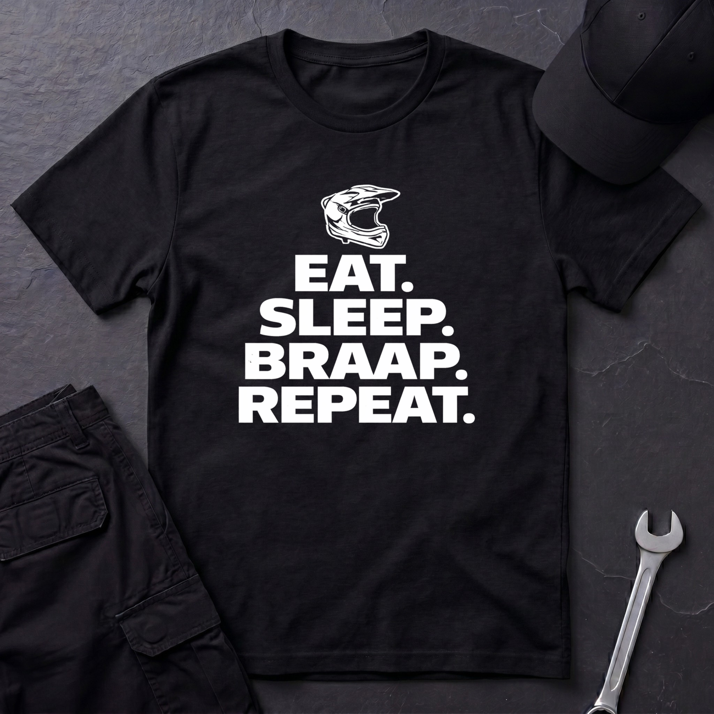 Eat. Sleep. Braap. Repeat. T-Shirt