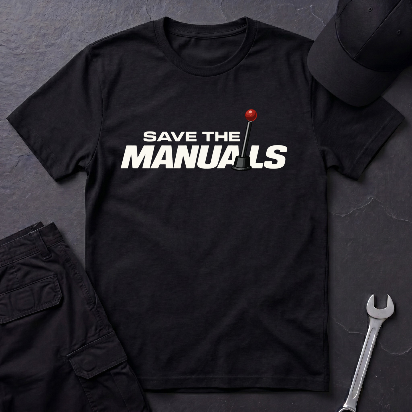 Save The Manuals Outline  T-Shirt