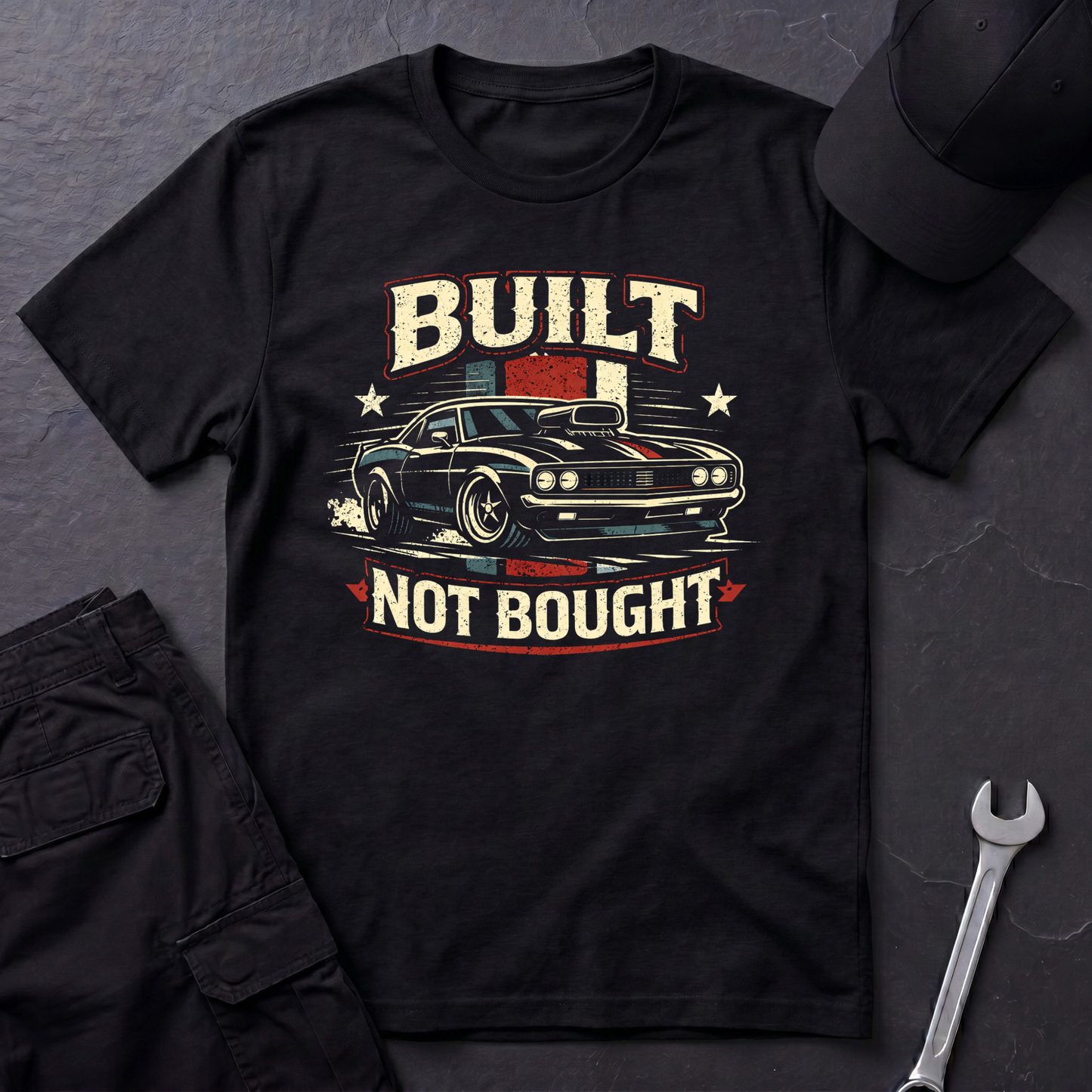 Built Not Bought Musclecar T-Shirt