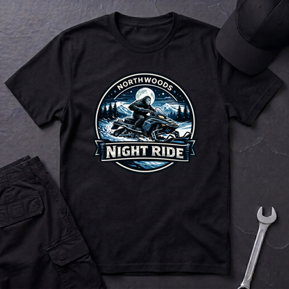 Sasquatch Snowmobile Night Ride  T-Shirt