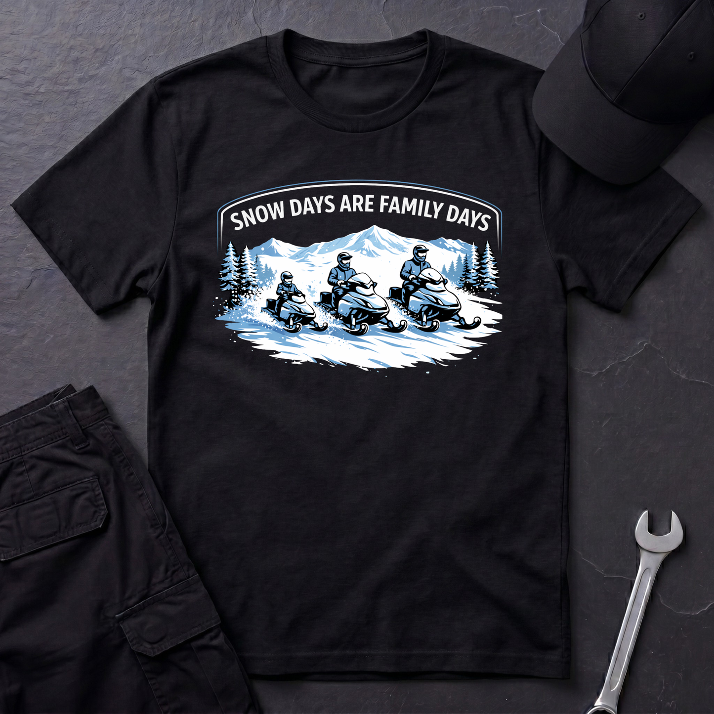 Snow Days Are Family Days  T-Shirt