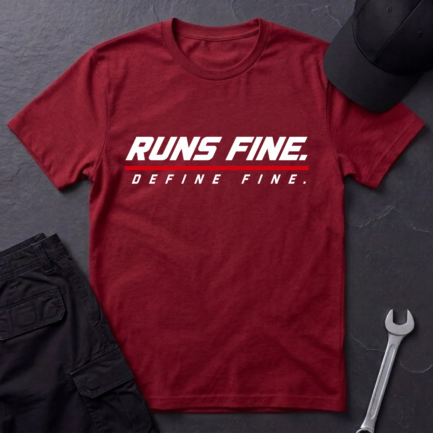 Runs Fine.   T-Shirt