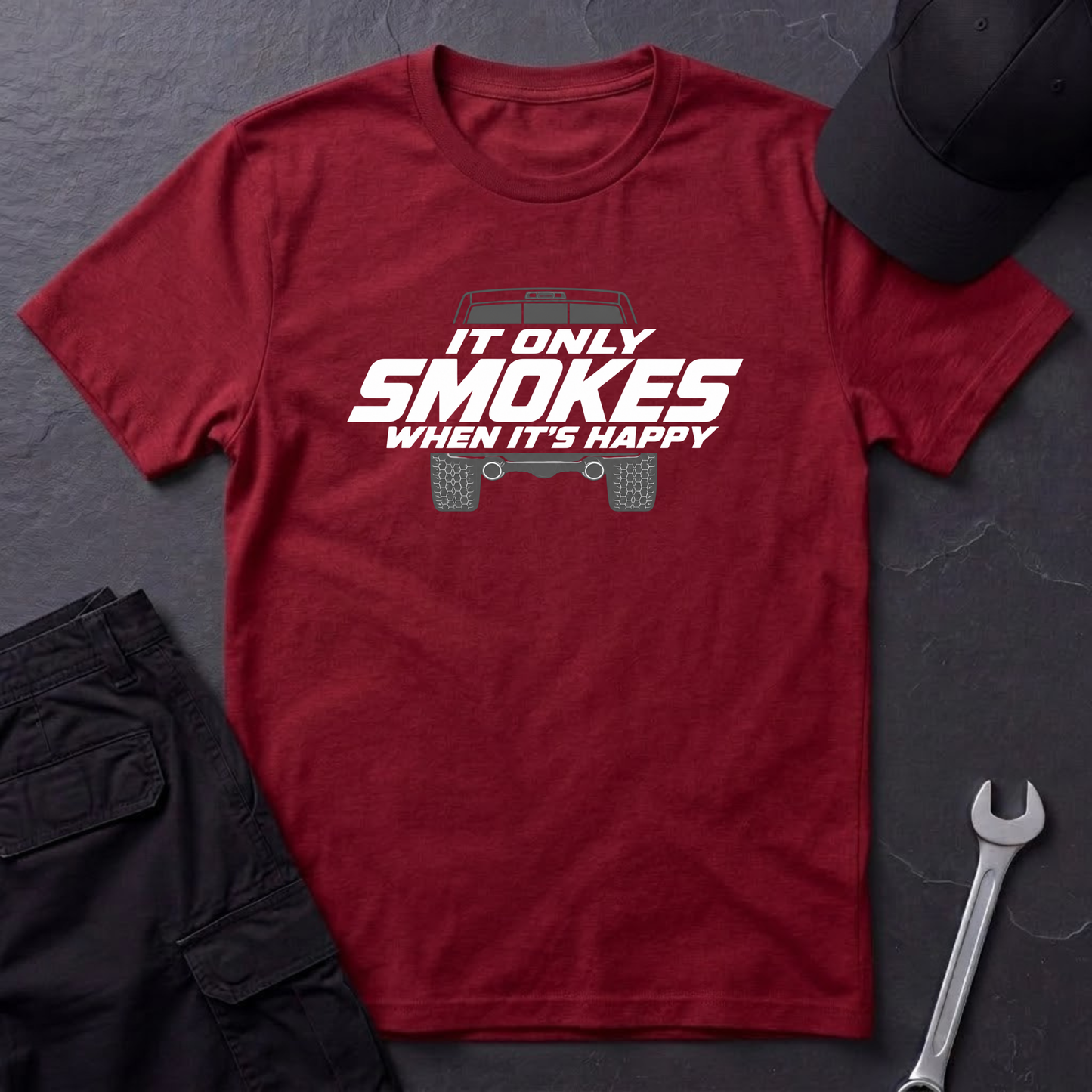 Smokes When It's Happy   T-Shirt