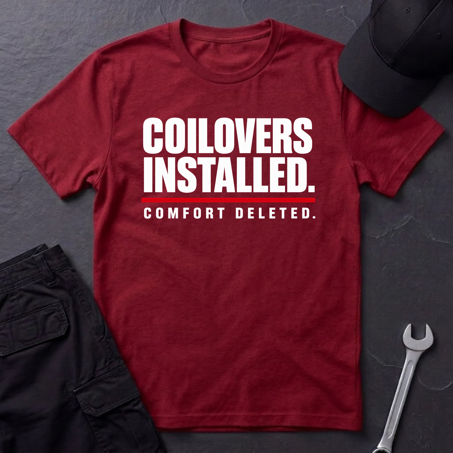 Coilovers Installed.   T-Shirt