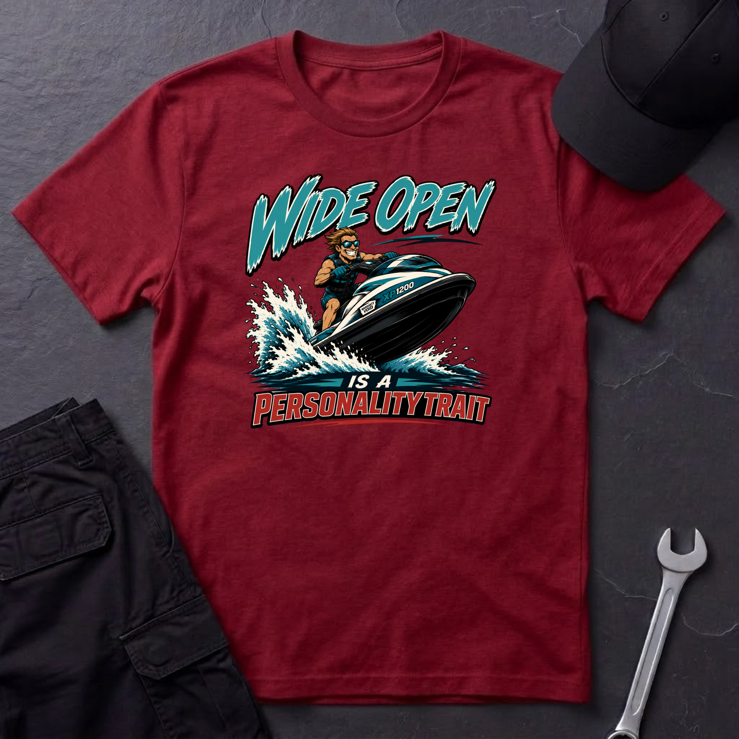 Wide Open jet Ski   T-Shirt