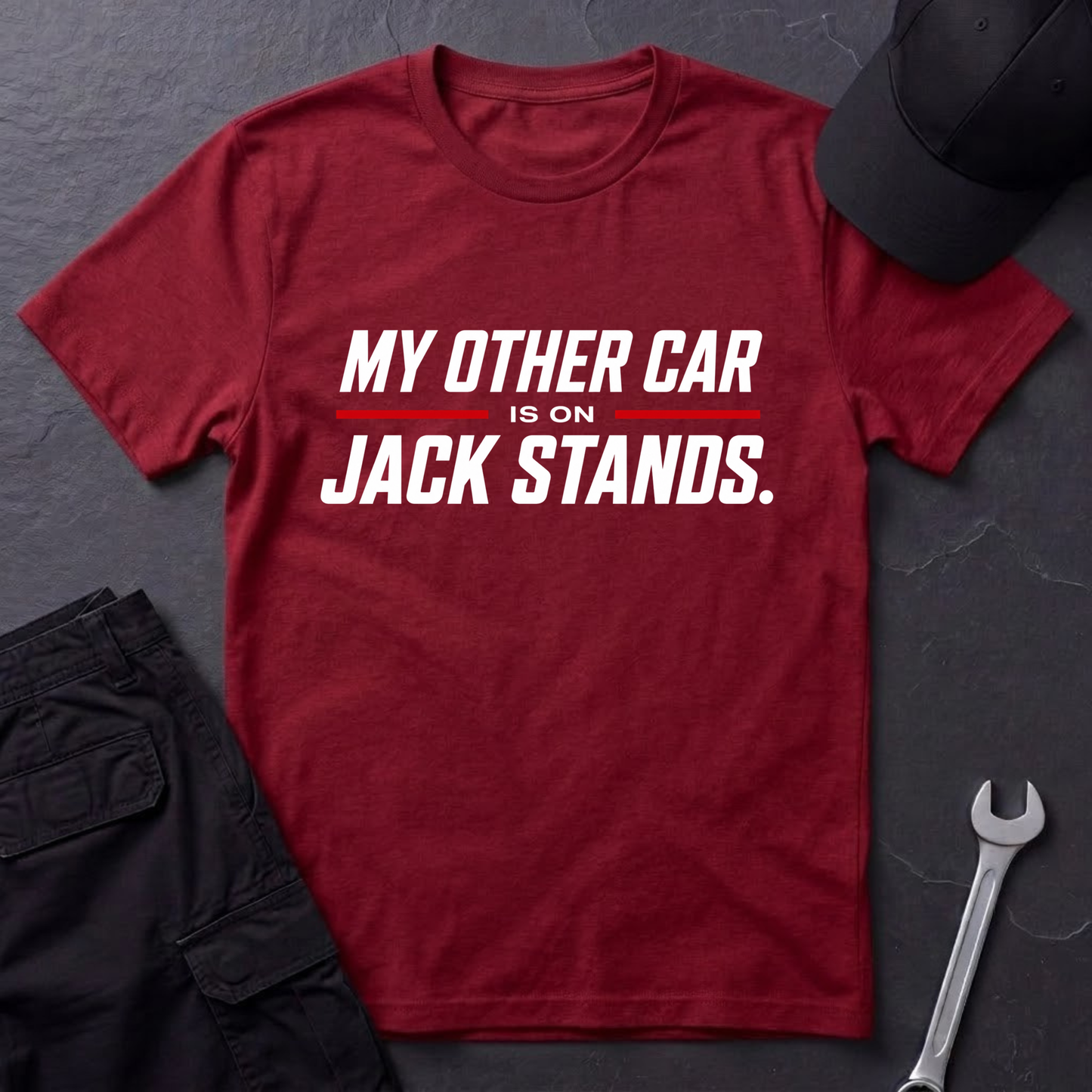 Other Car On Jack Stands  T-Shirt