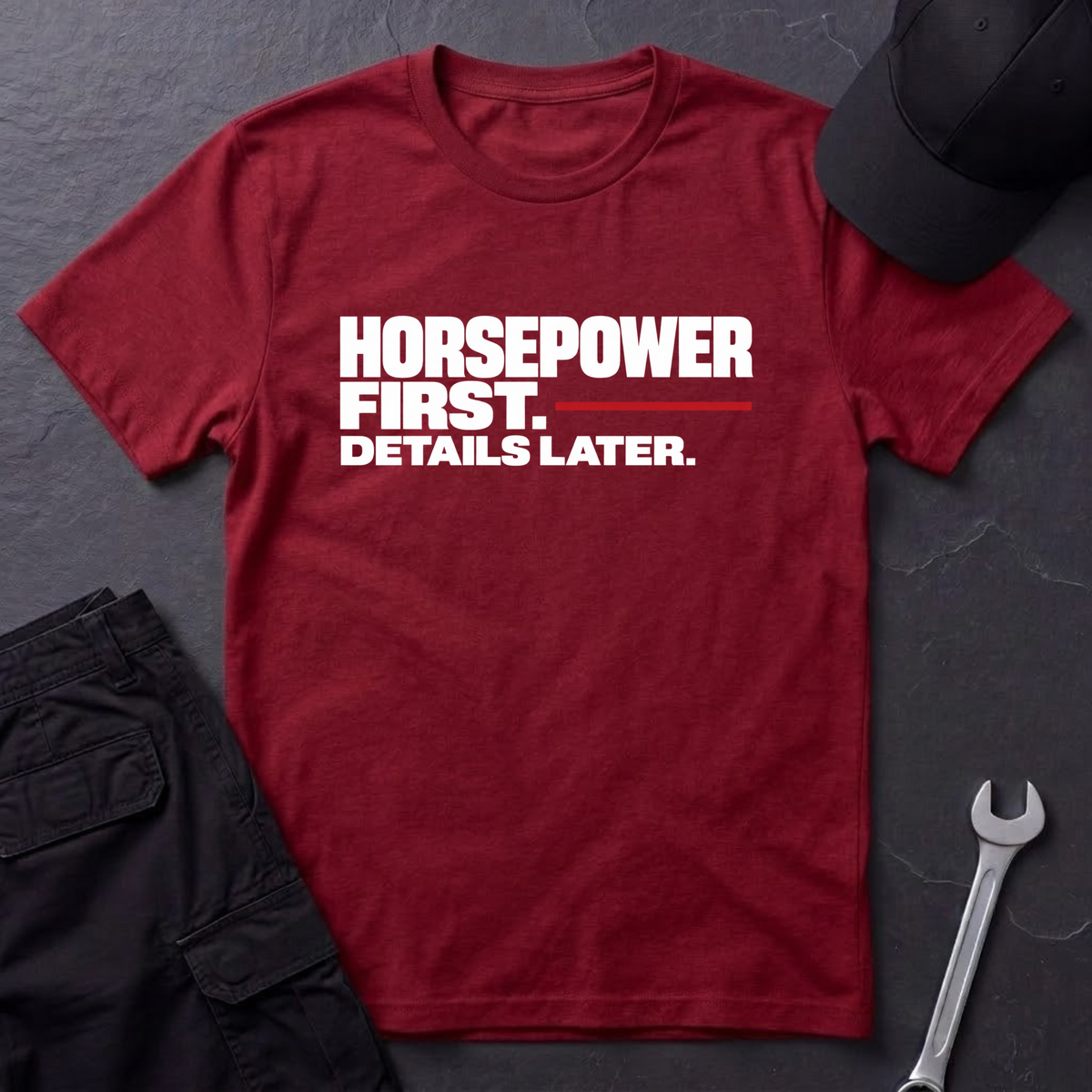 Horsepower First.   T-Shirt