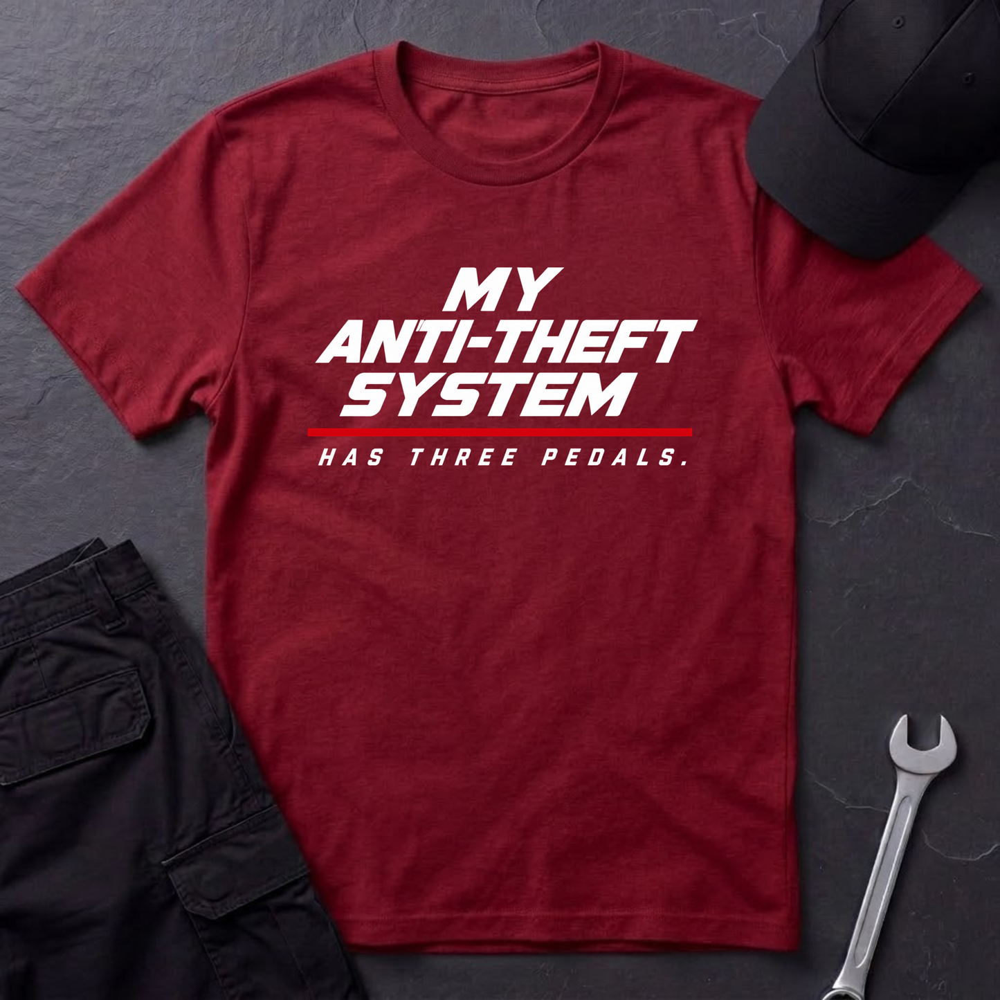 Anti-Theft System.   T-Shirt