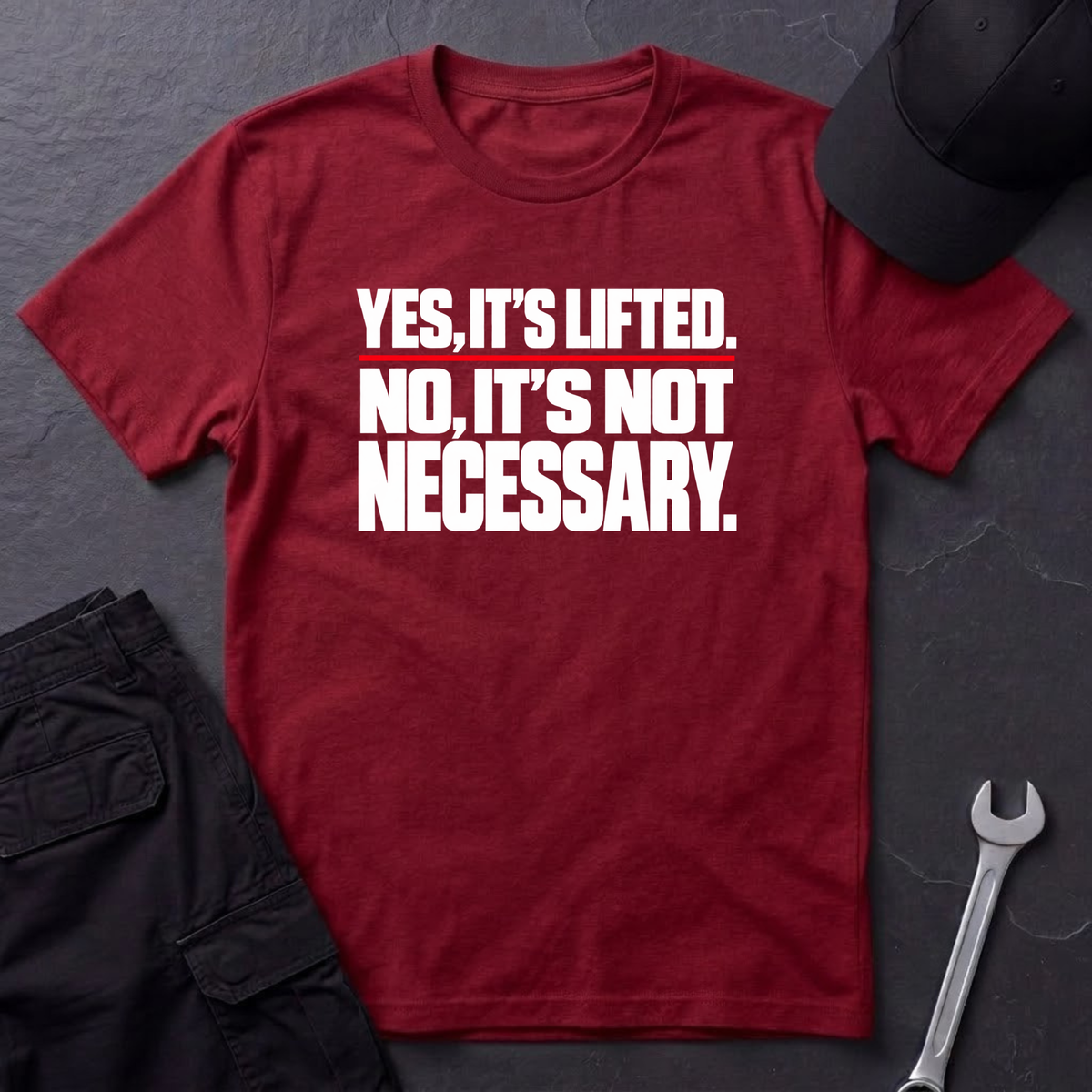 Yes, It's Lifted.  T-Shirt