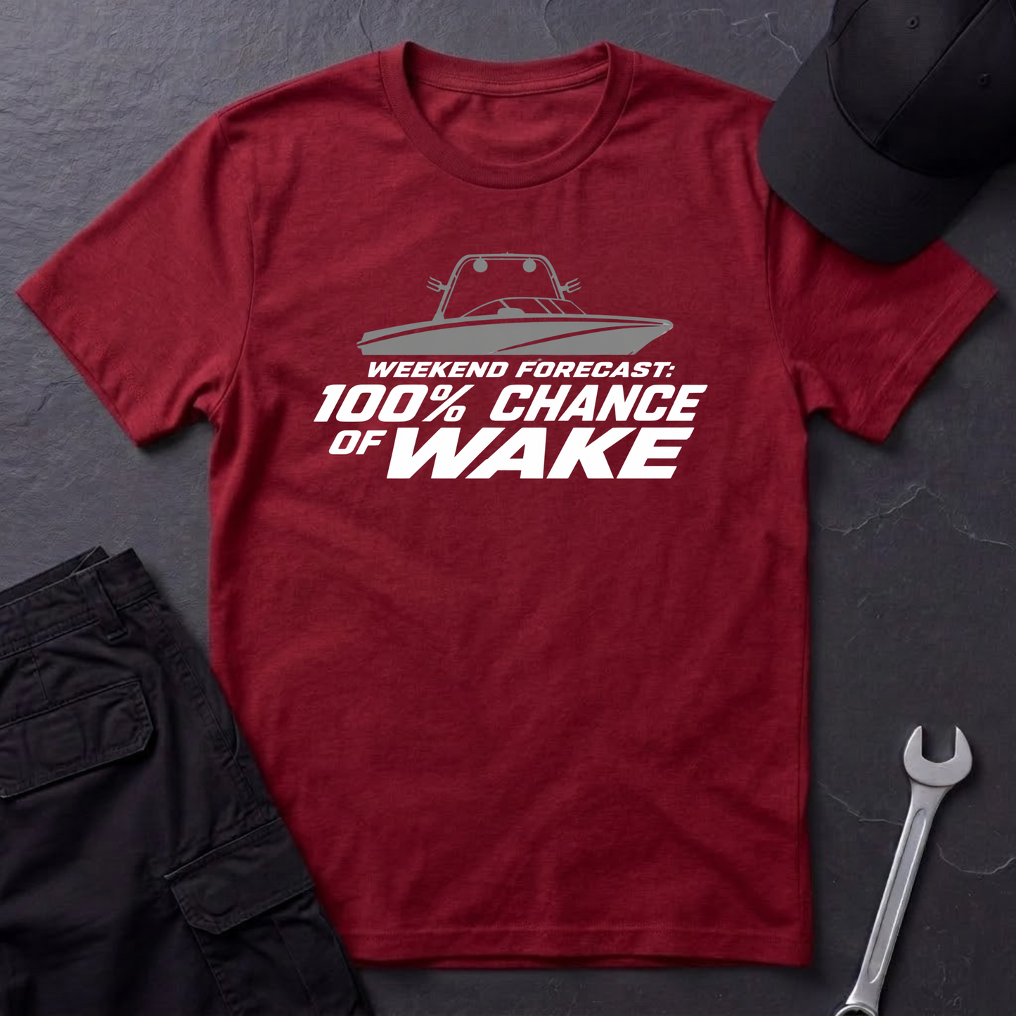 100% Chance Of Wake   T-Shirt