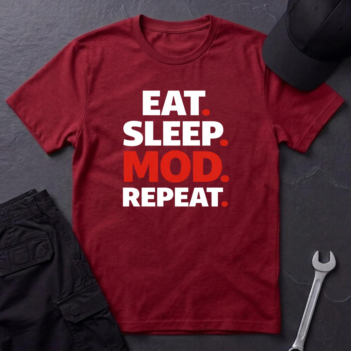 Eat. Sleep. Mod. Repeat. T-Shirt