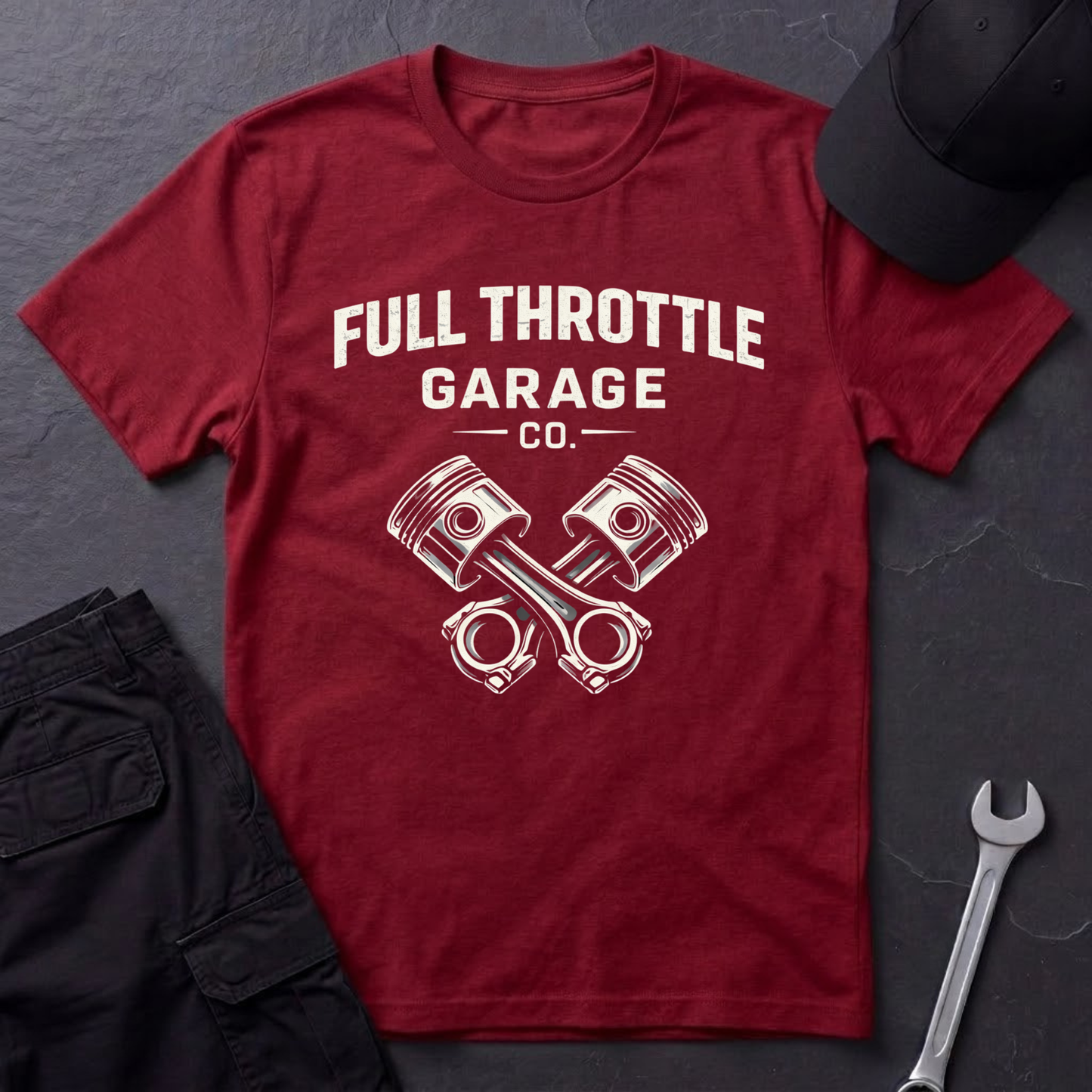 Full Throttle Garage  T-Shirt