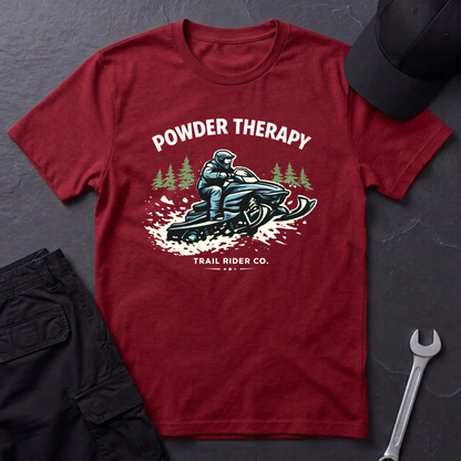 Powder Therapy Snowmobile  T-Shirt