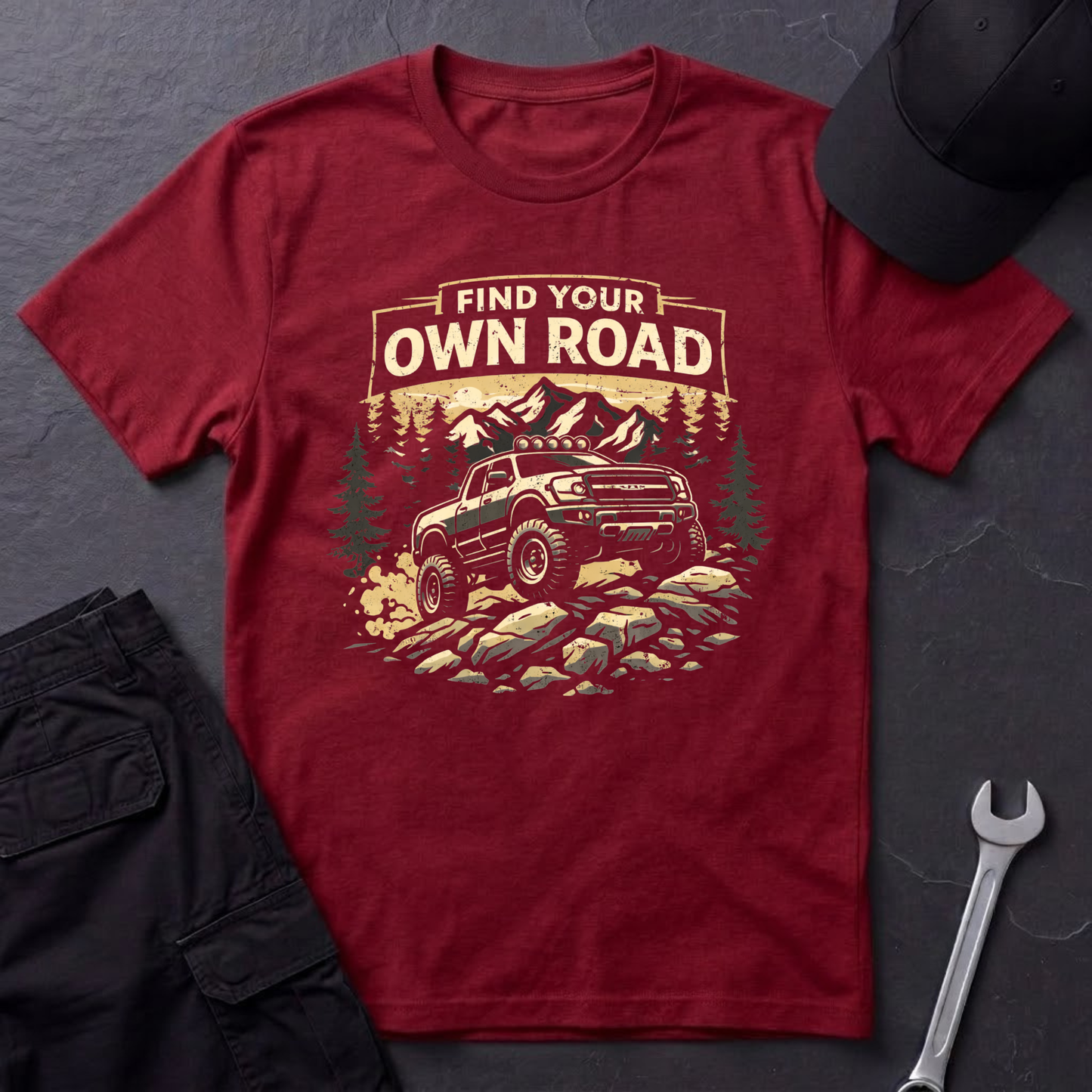 Find Your Own Road Truck T-Shirt